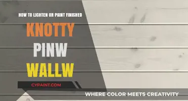 Transforming Knotty Pine Walls: Painting and Lightening Techniques