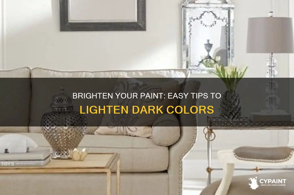 how to lighten paint that is too dark