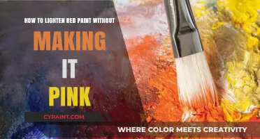 Lightening Red Paint: Avoid Pink Tones with These Tips