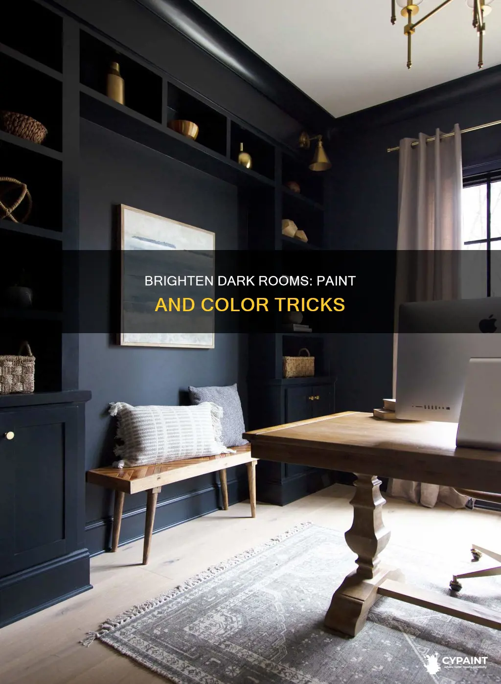 how to lighten up a dark room with paint