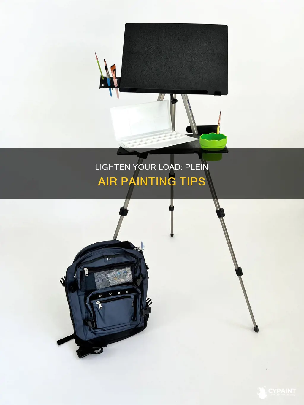 how to lighten up weight in plein air painting