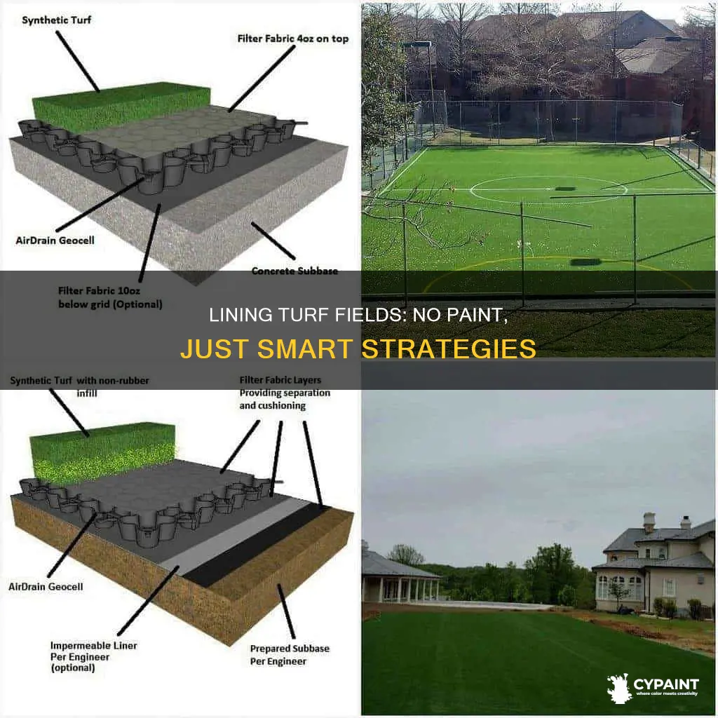 how to line a turf field without painting it