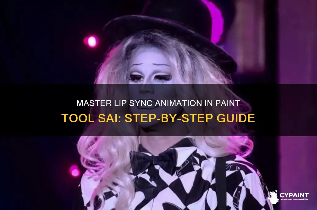how to lip sync in paint tool sai