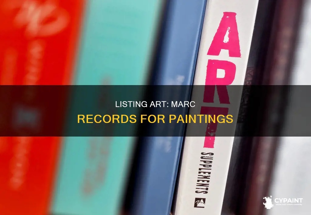 how to list a marc record as a painting