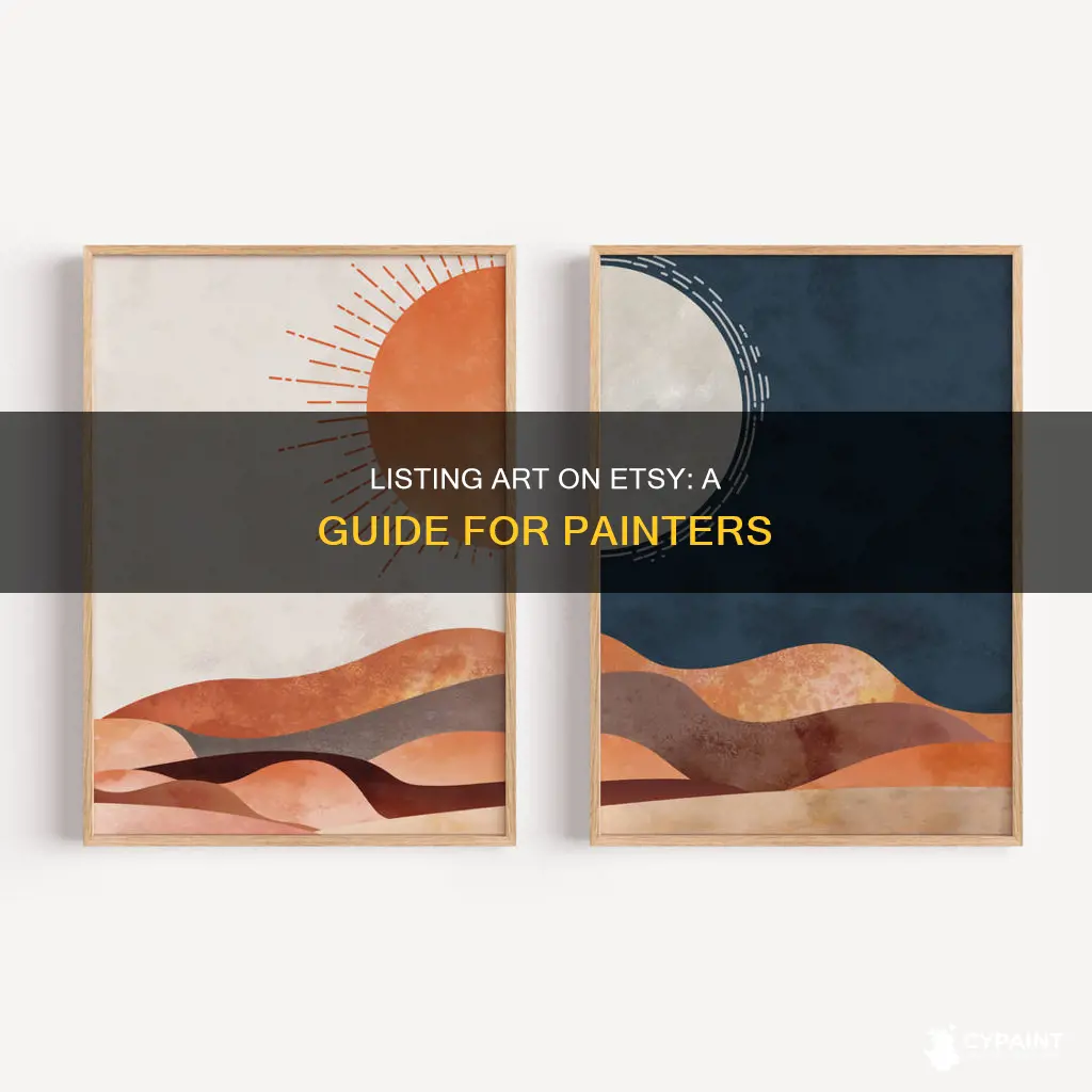 how to list a painting for sale on etsy