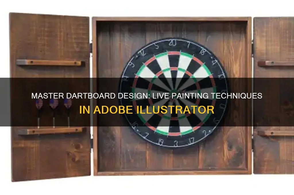 how to live paint a dartboard in illustrator