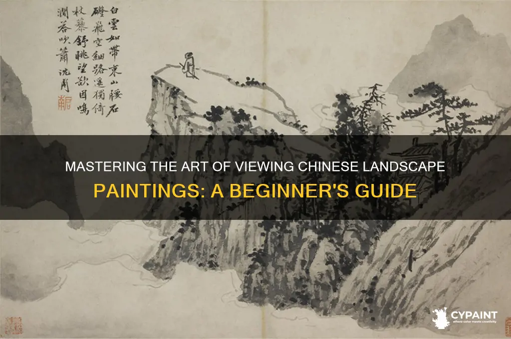 how to look at chinese landsca e paintings