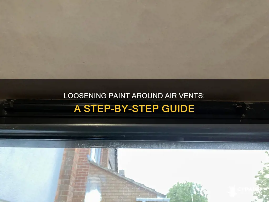 how to loosen paint around sides of air vent