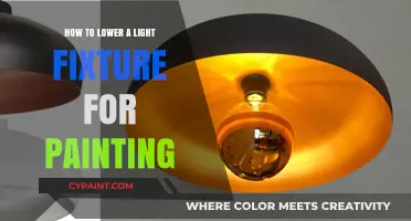Easy Steps to Lower Light Fixtures for Painting Safely