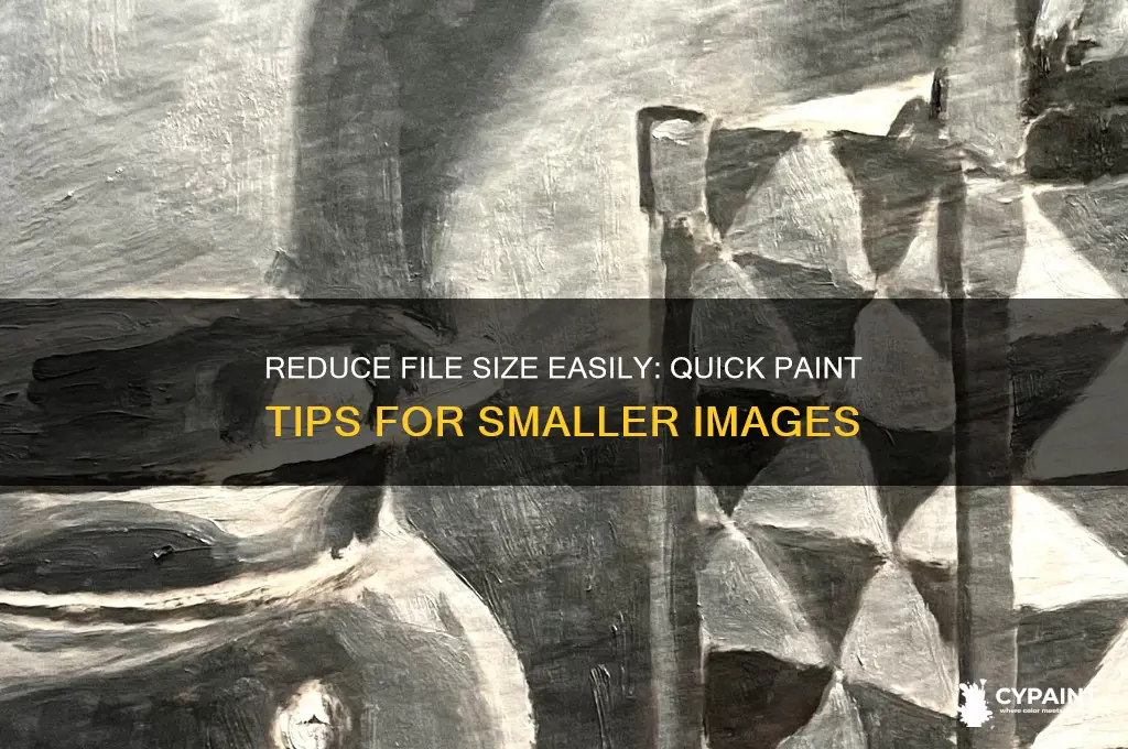 how to lower file size with paint