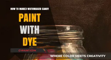 Crafting Vibrant Water-Based Candy Paint Using Food Dye: A DIY Guide