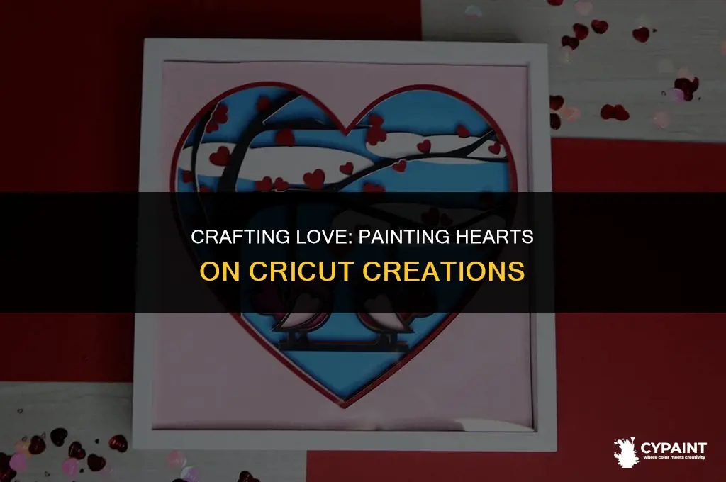 how to makea heart on cricut that you can paint