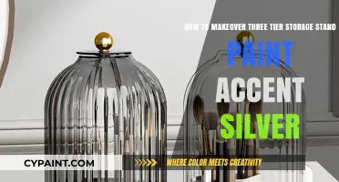 Revamping Your Space: A Chic Makeover for a Three-Tier Storage Stand with Silver Accents