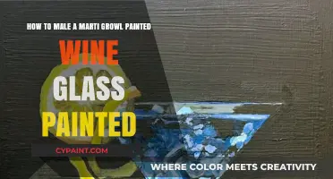 Crafting a Martini-Inspired Painted Wine Glass: A Step-by-Step Guide