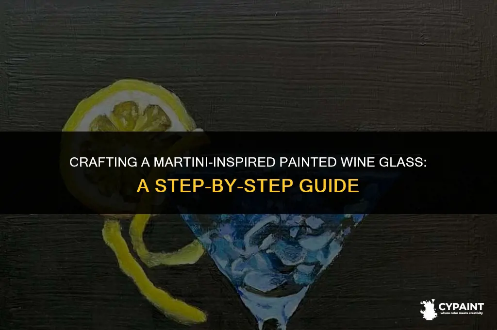 how to male a marti growl painted wine glass painted