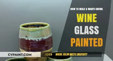 Make a Stunning Wine Glass with Paint and Glitter
