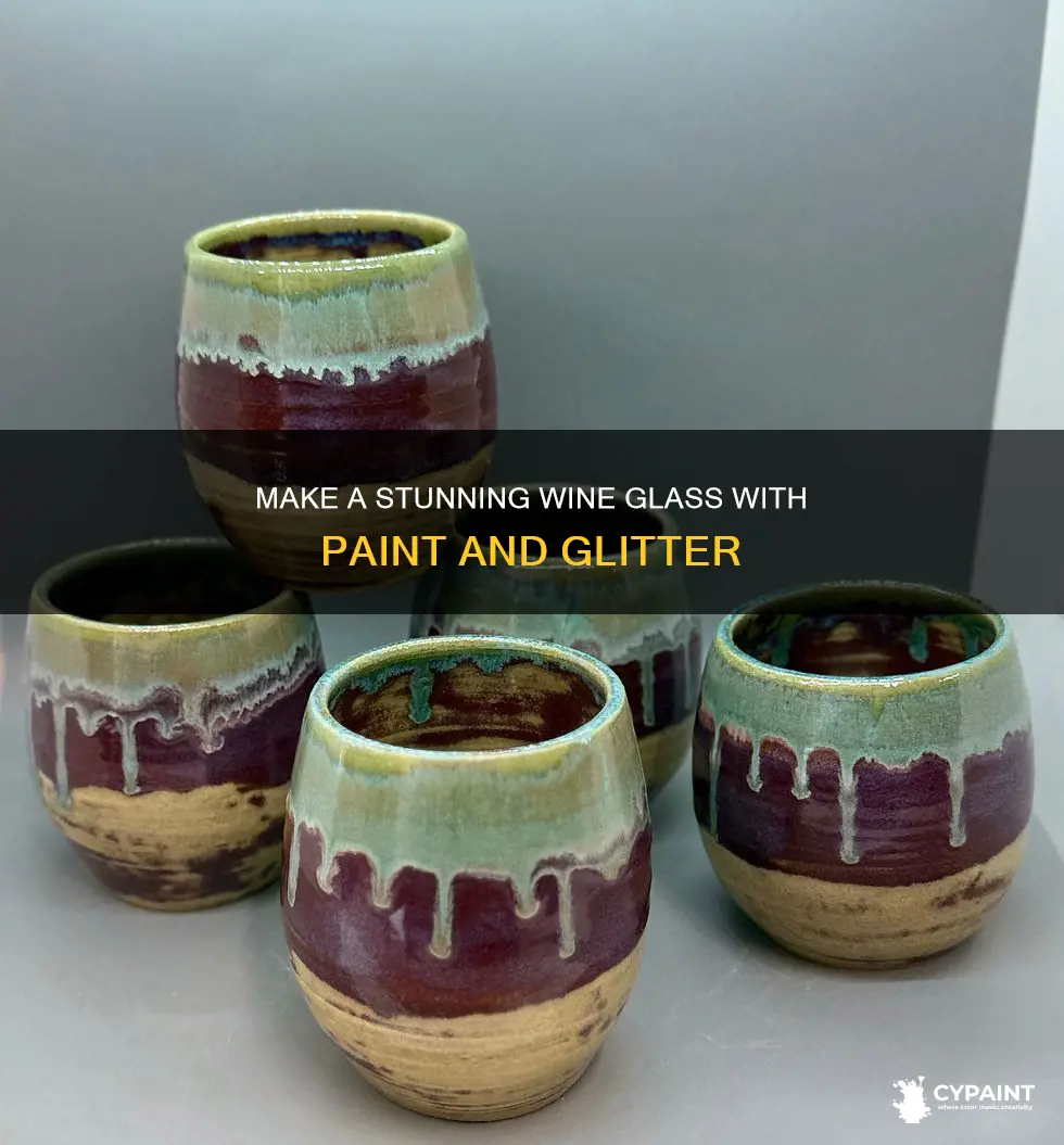 how to male a marti growl wine glass painted