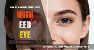 Mastering the Art of Painting People with Striking Red Eyes Manually