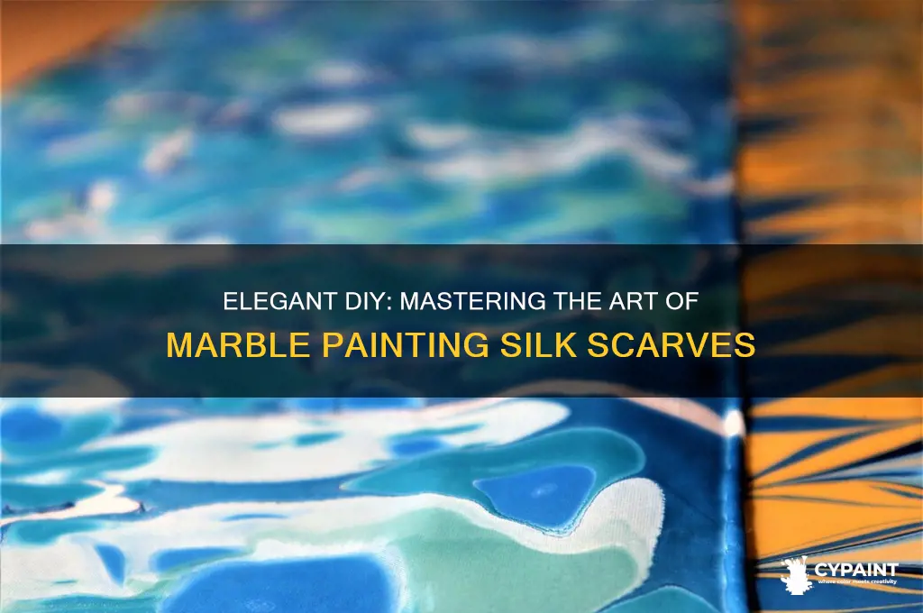 how to marble paint a silk scarf