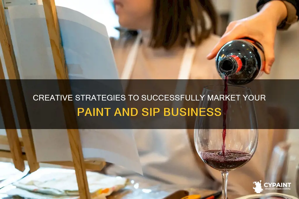 how to market a paint and sip
