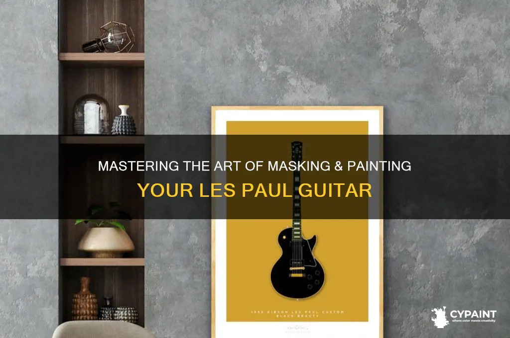 how to mask & paint a les paul guitar