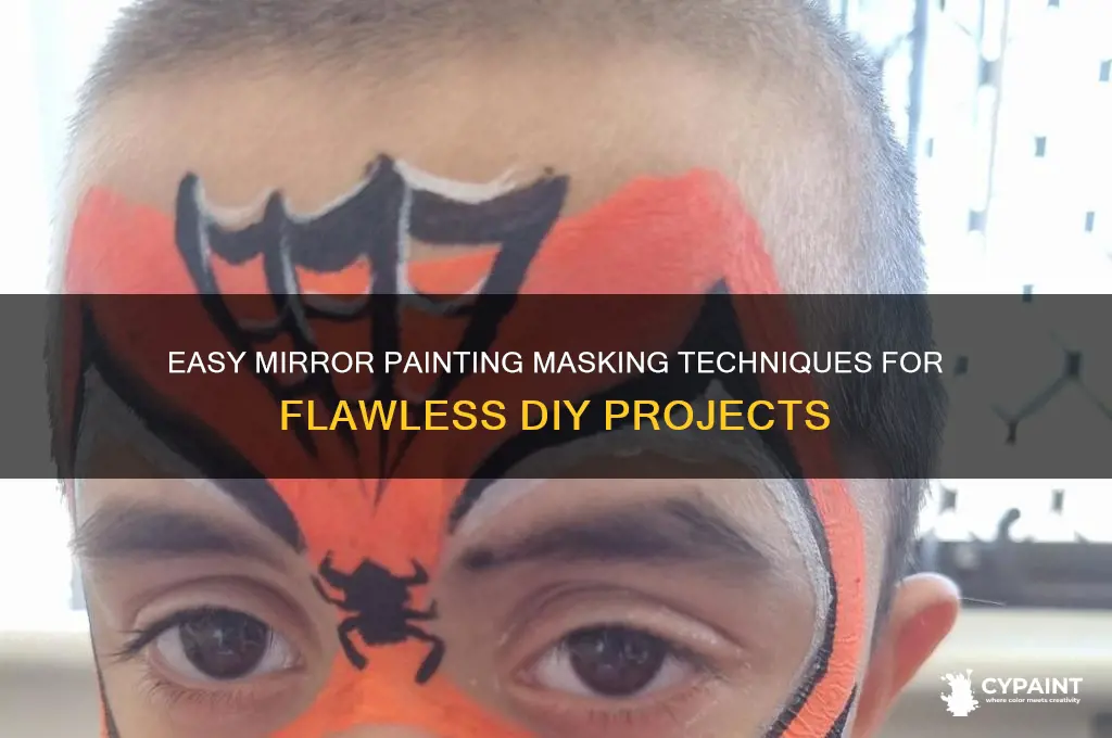 how to mask a mirror for painting