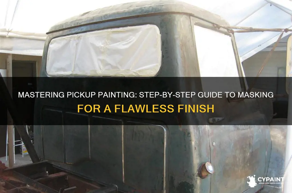 how to mask a pickup to paint it