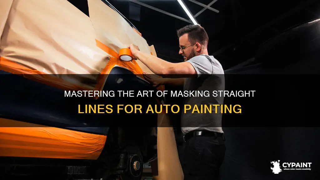 how to mask a straight line when auto painting