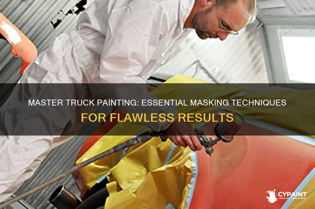 how to mask a truck for paint