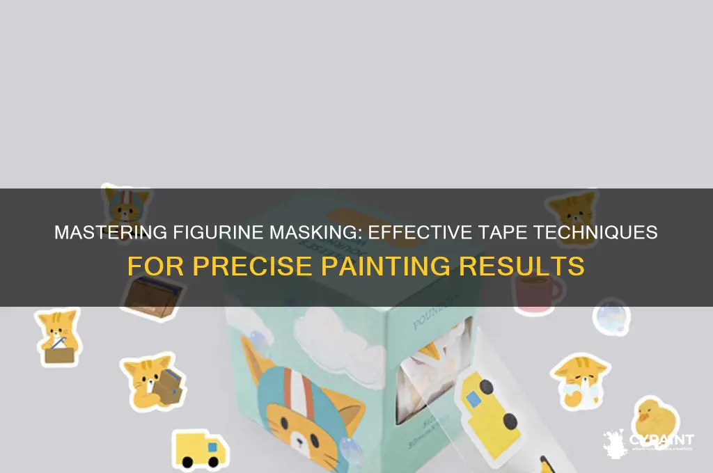 how to mask figurines for painting tape
