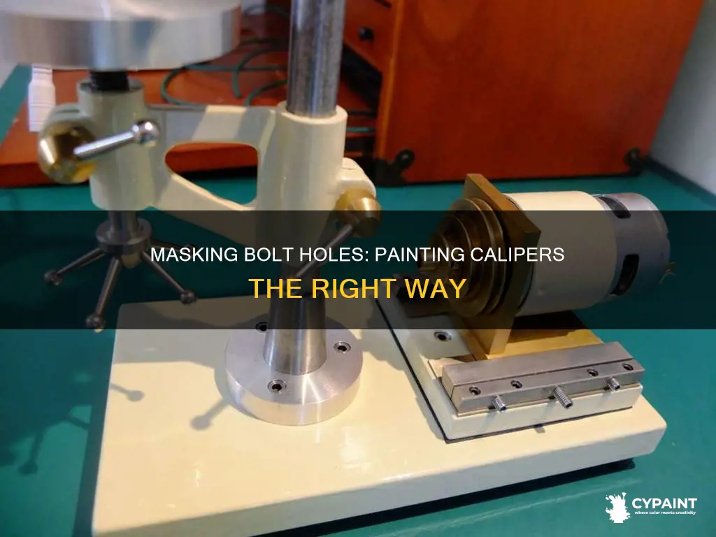 how to mask off bolt holes for painting calipers