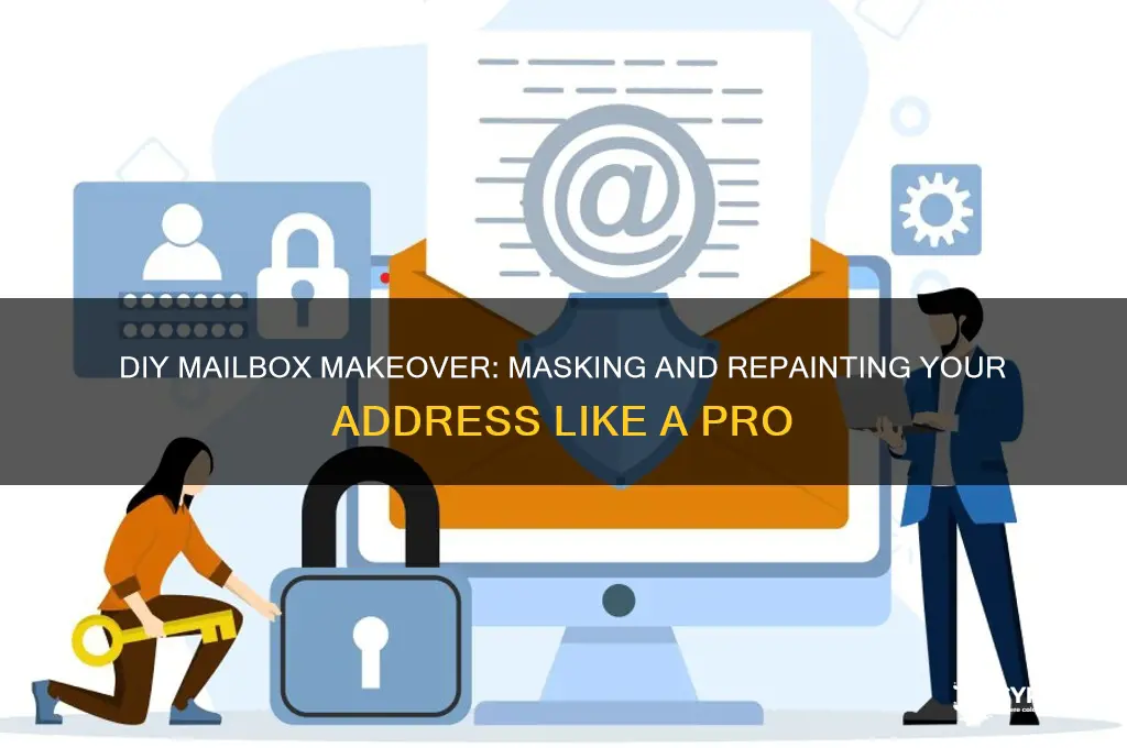 how to mask over mail box painted addresss