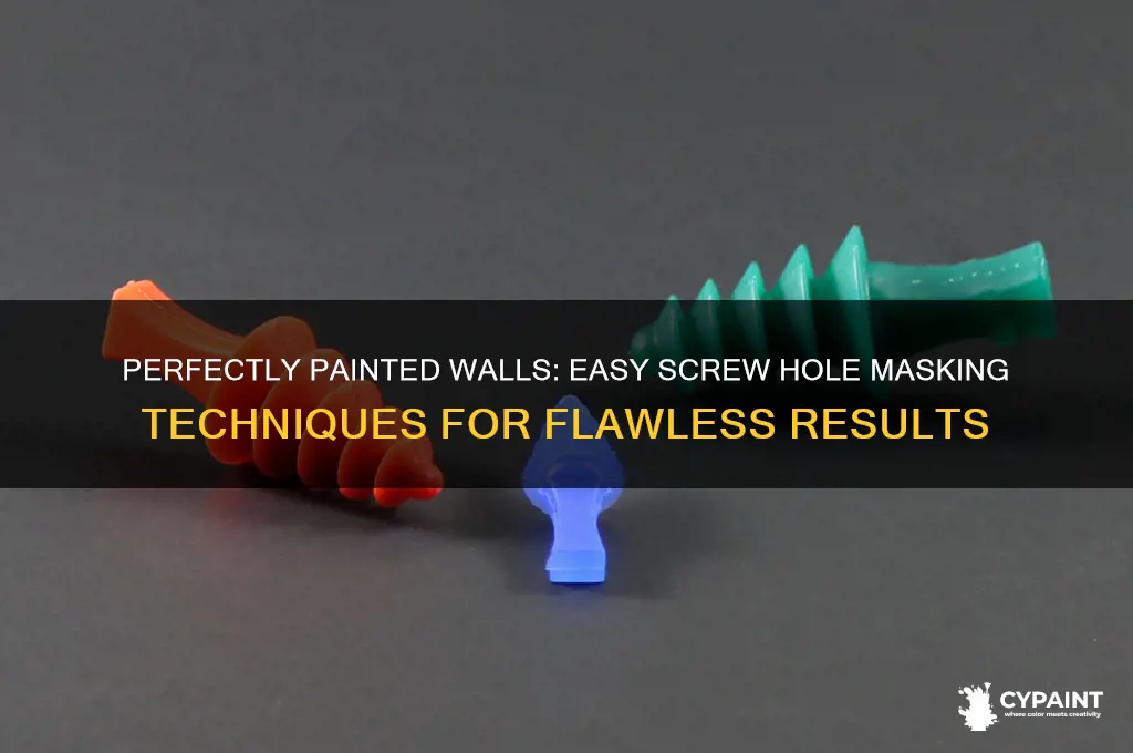 how to mask screw holes for painting