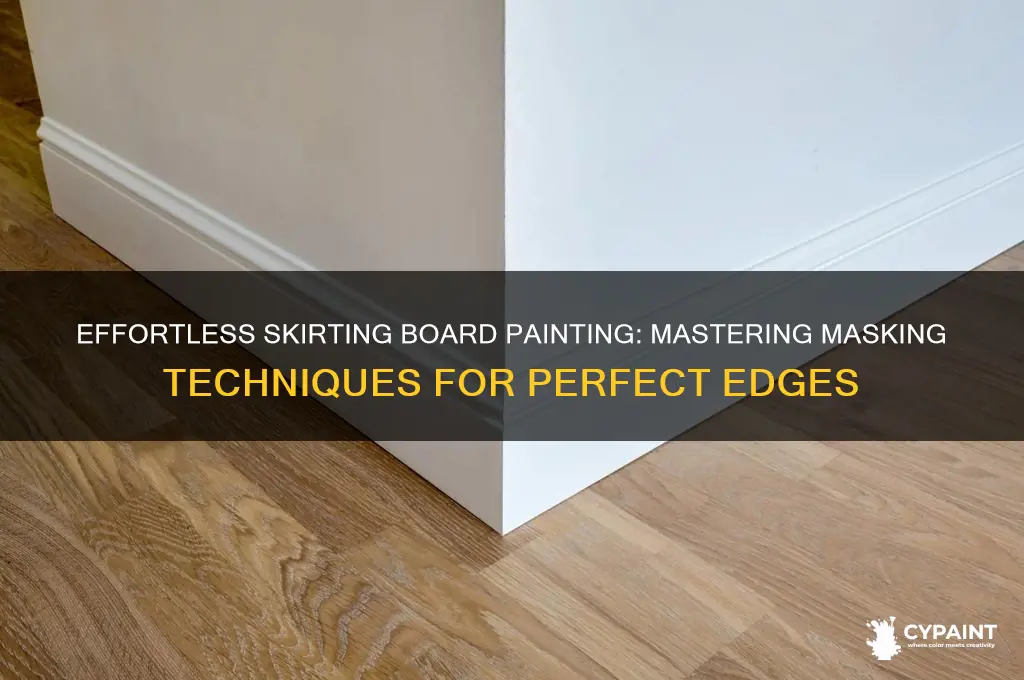 how to mask skirting boards for painting