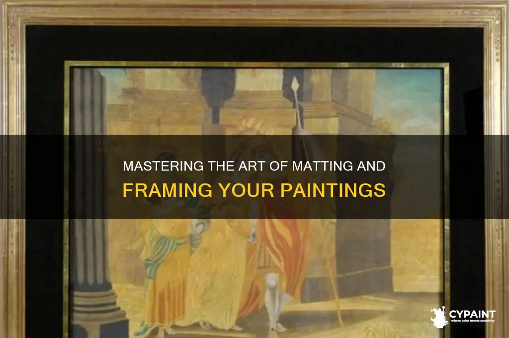 how to mat and frame a painting
