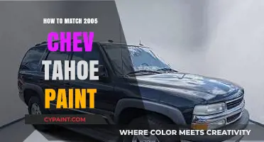 Perfectly Match Your 2005 Chevy Tahoe Paint with These Simple Steps