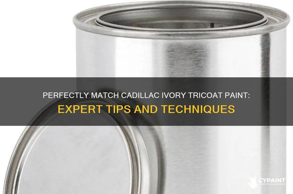 how to match cadillac ivory tricoat paint