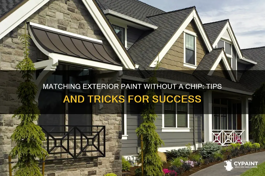 how to match outside paint without a chip