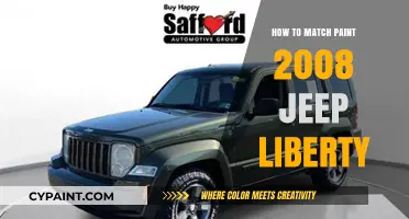 Perfect Paint Match for Your 2008 Jeep Liberty: A Step-by-Step Guide
