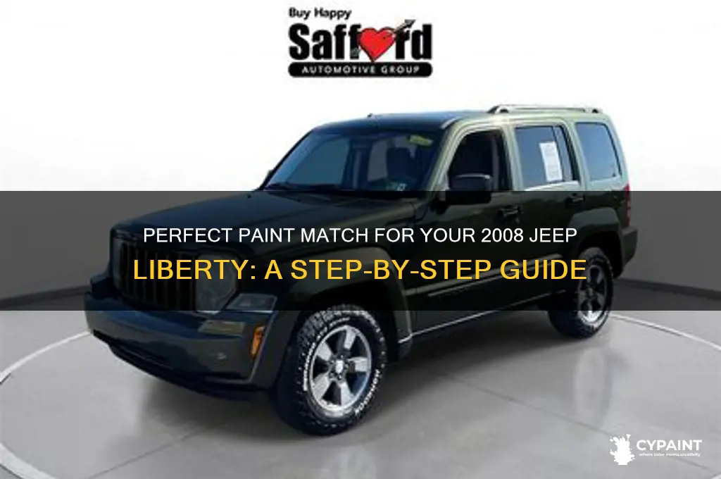 how to match paint 2008 jeep liberty