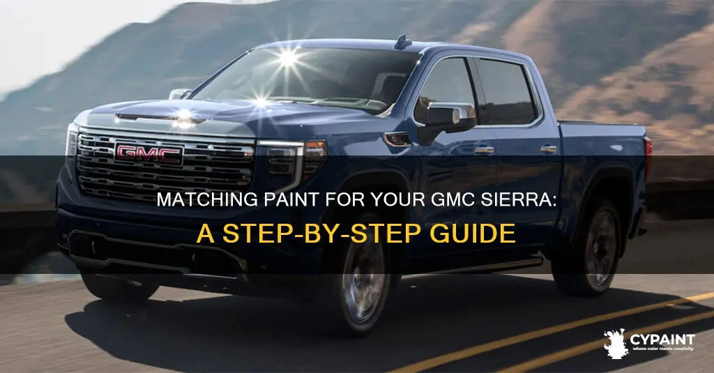 how to match paint on 95 2500 gmc sierra