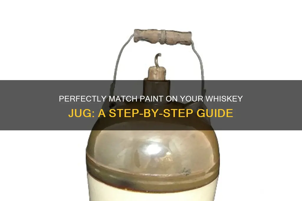 how to match paint on whiskey jug