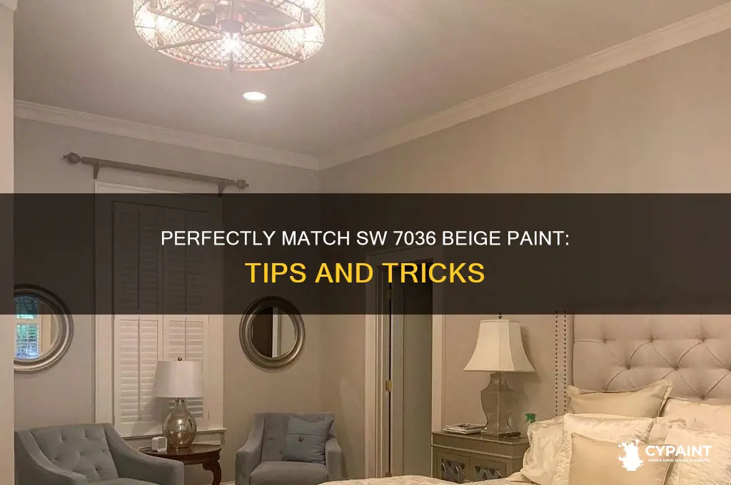 how to match paint sw 7036 beige