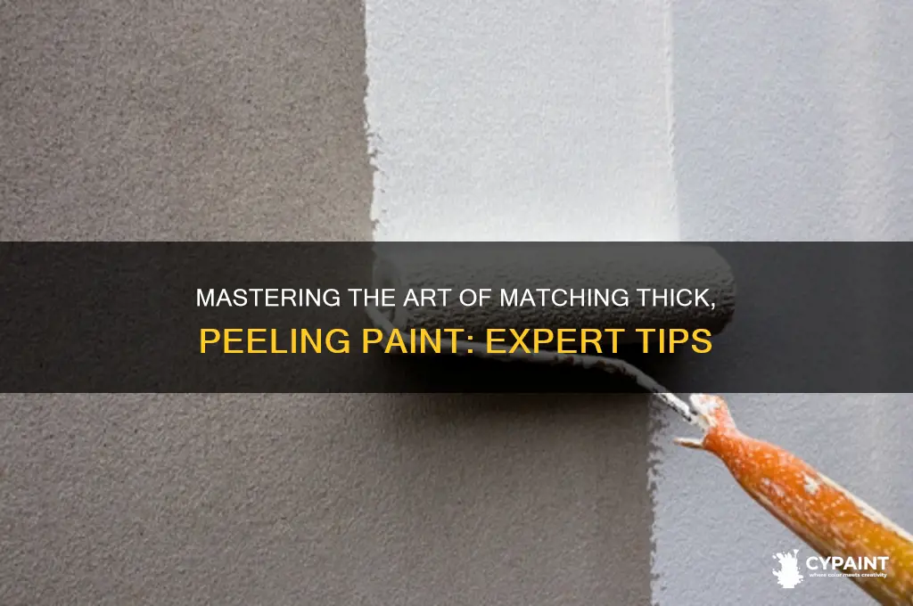 how to match thick of peeling paint