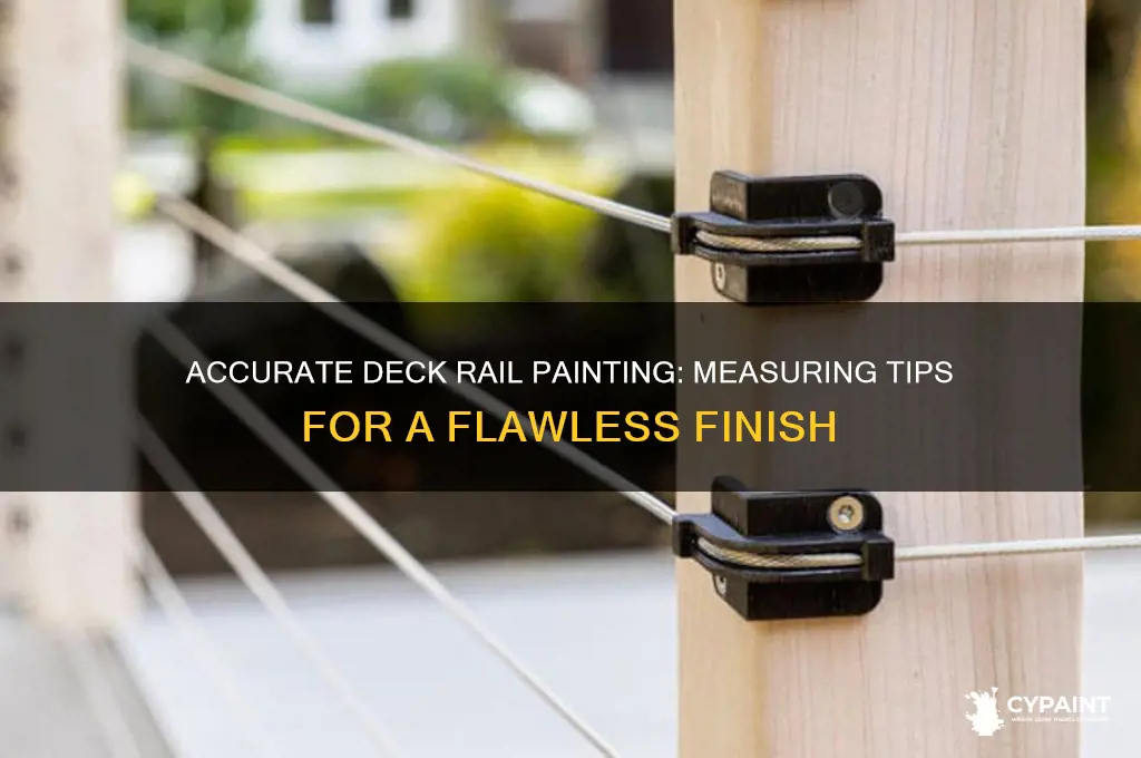 how to measure a deck rails to paint