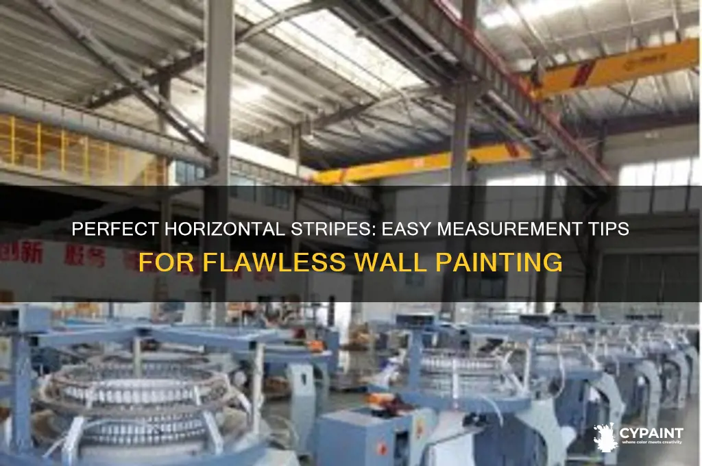 how to measure for painting horizontal stripes