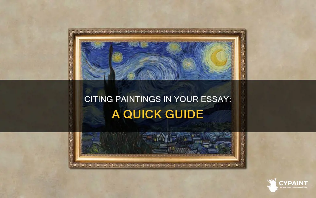 how to mention painting in an essay notes-bibliography