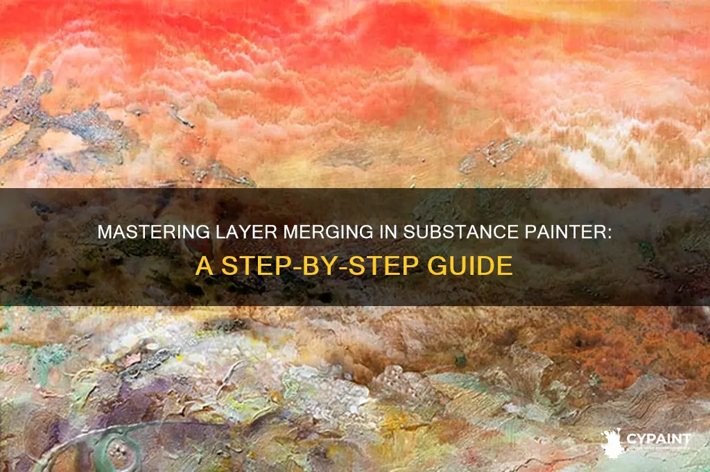 how to merge layers in substance painter
