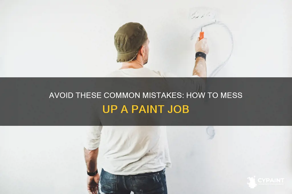 how to mess up a paint job