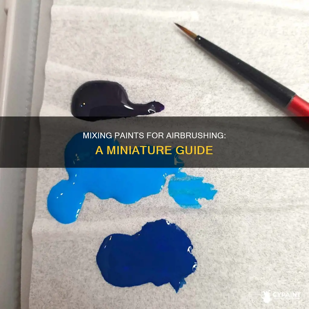 how to mi paints for your airbriush miniature painting